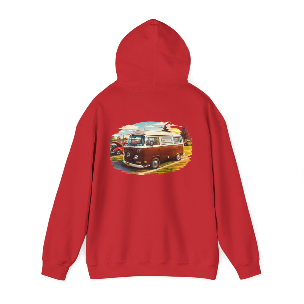 VW bus back print hoodie