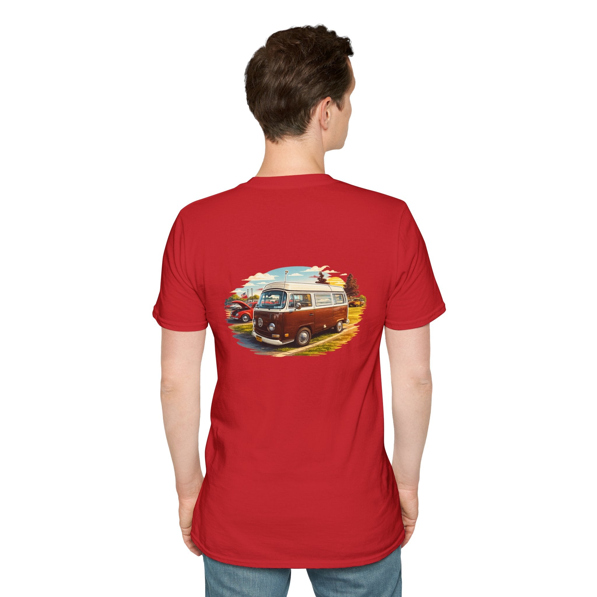 Vintage VW Camper T-Shirt — Retro Road Trip Van Graphic Tee