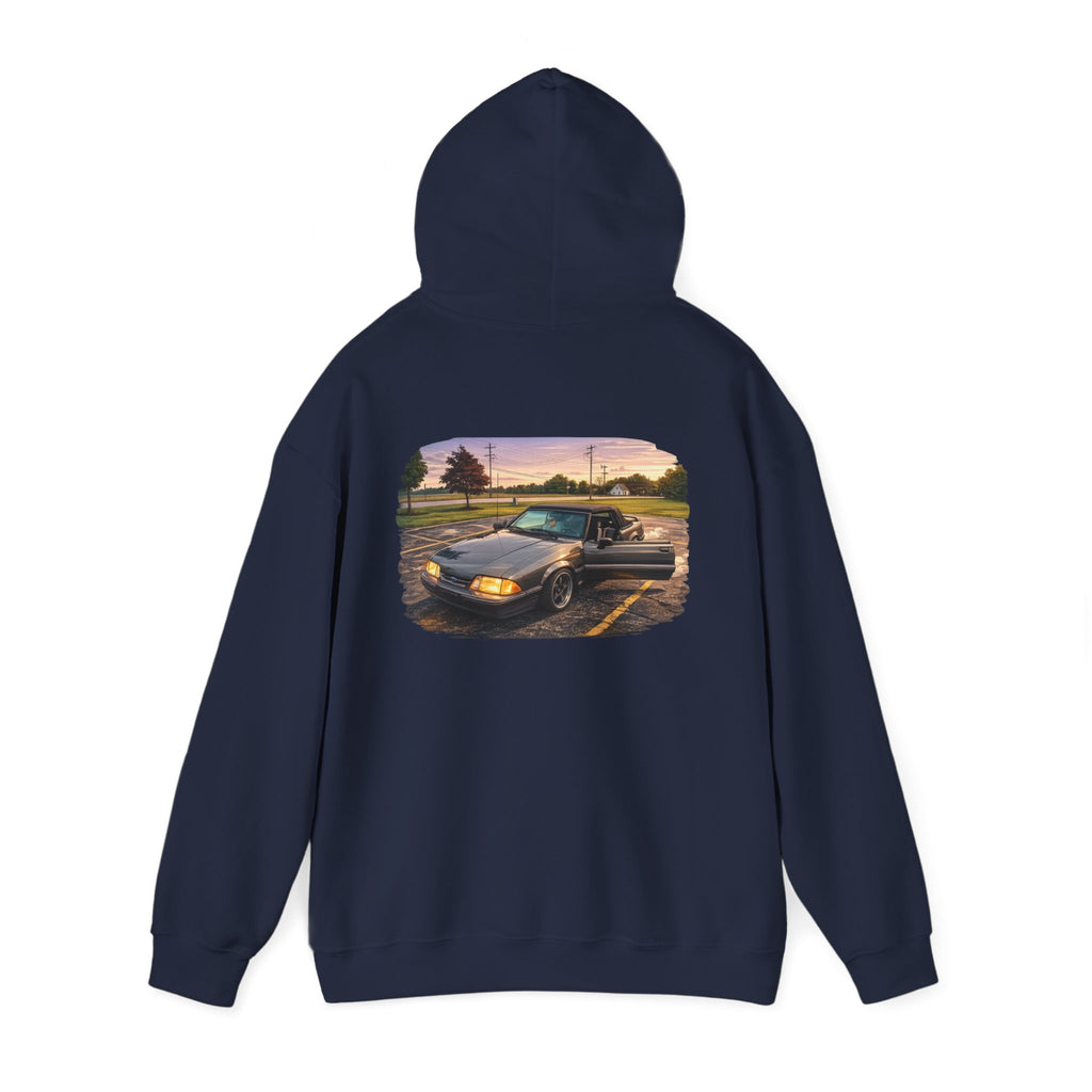 Classic Truck Sunset Hoodie — Vintage Pickup Scenic Graphic Sweatshirt