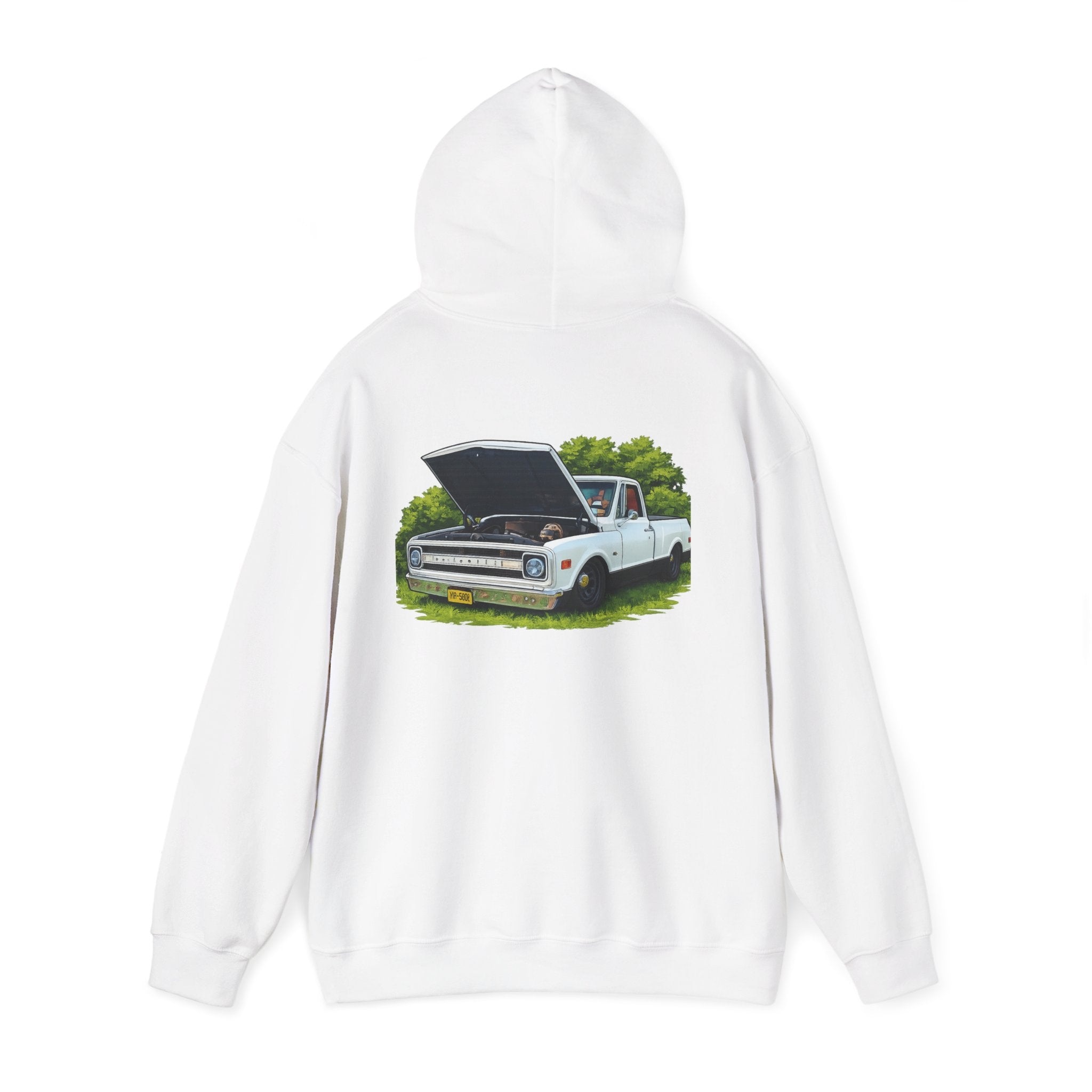 Vintage Pickup Truck Hoodie – Classic Bed-Up Truck Graphic Sweatshirt