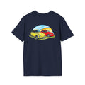 Classic VW Beetles Sunset T-Shirt — Vintage Car Graphic Tee
