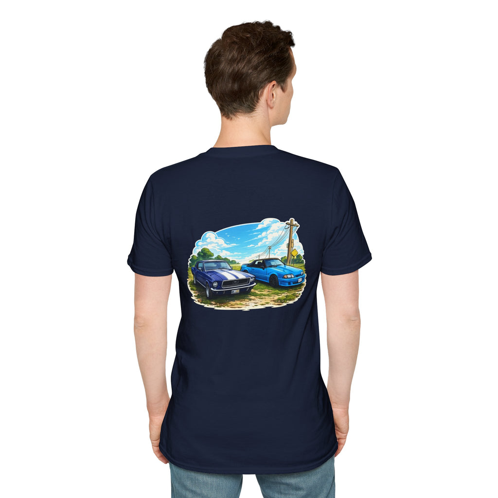 Foxbody and 69 mustang Back Print Tshirt
