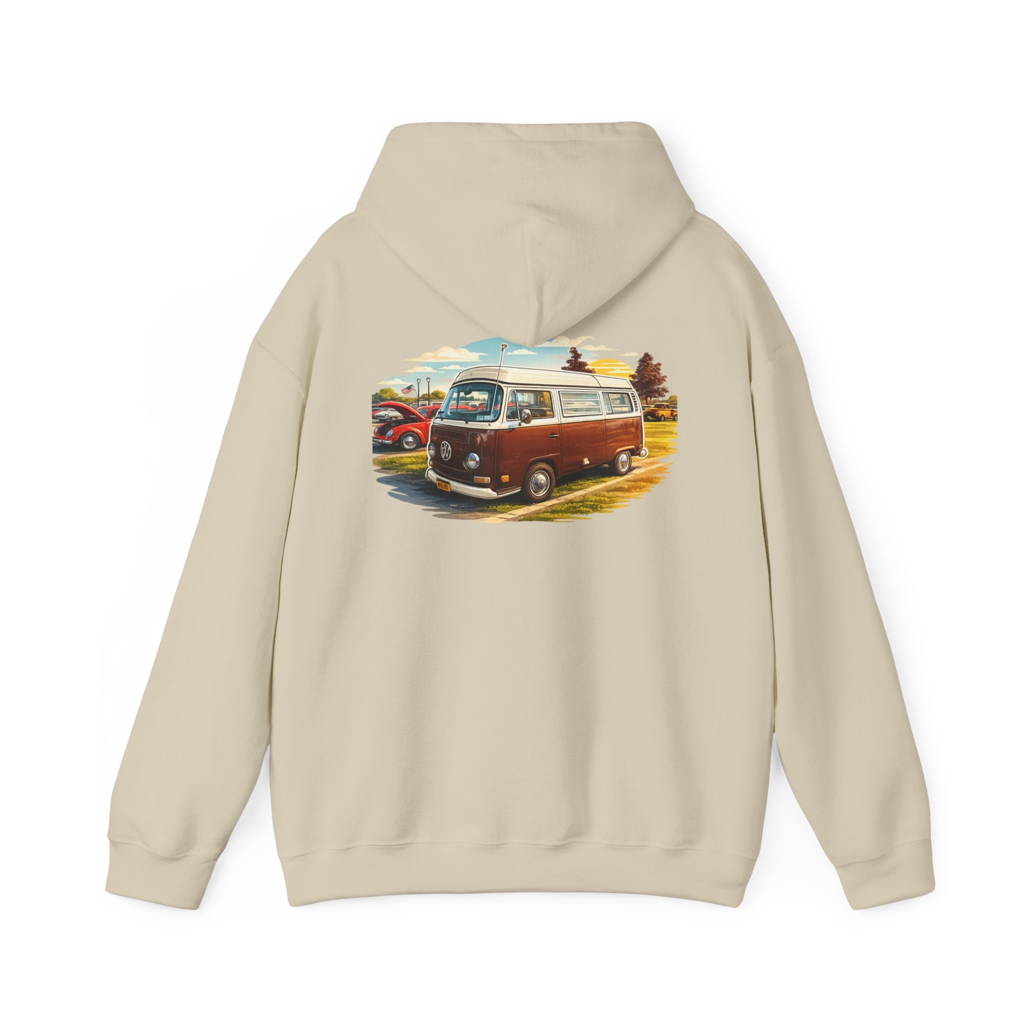 VW bus back print hoodie