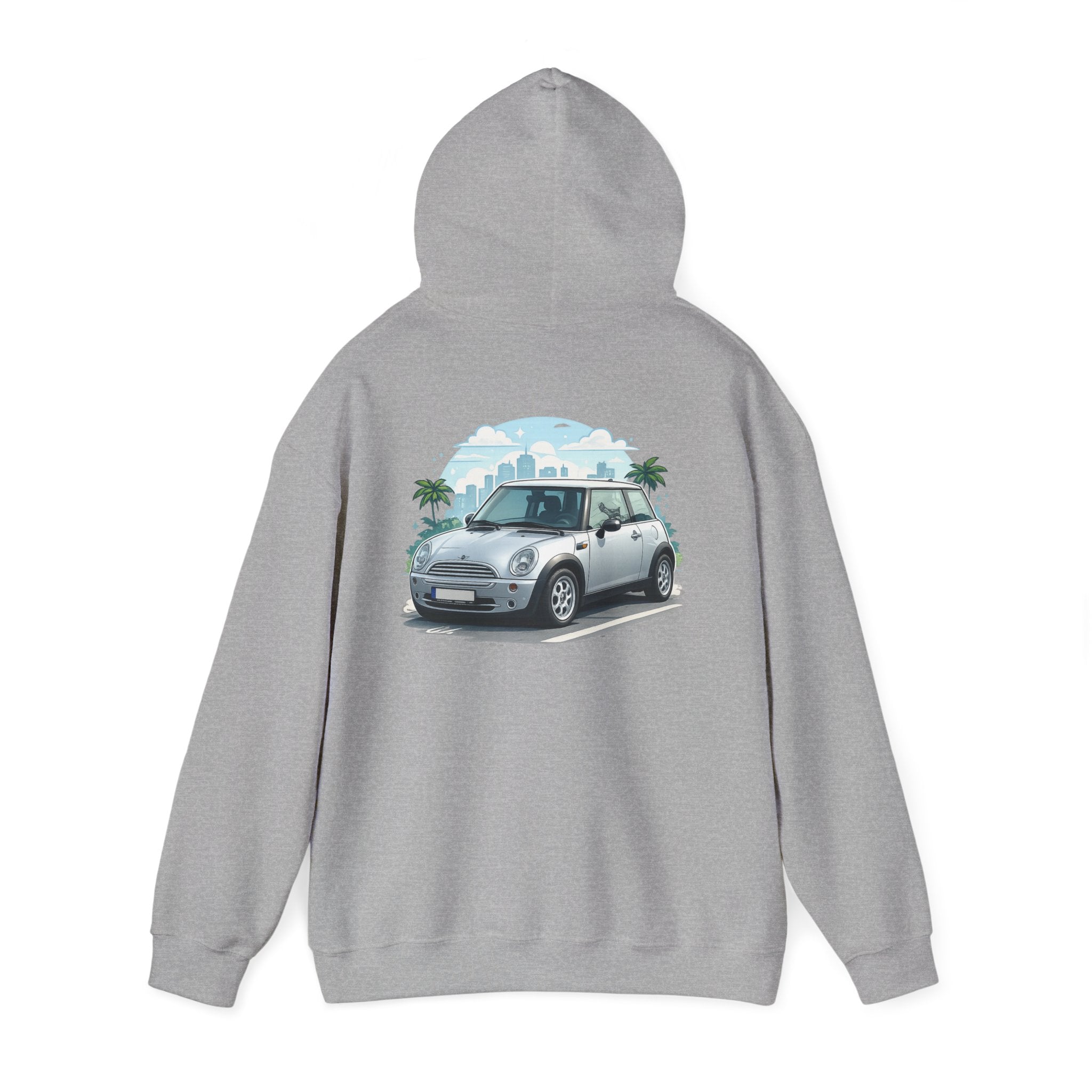 Mini Cooper Beach Hoodie – Vintage Coastal Car Pullover