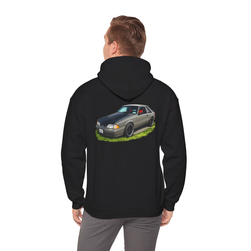 Classic Foxbody Mustang Hoodie – Vintage 1980s Muscle Car Sweatshirt