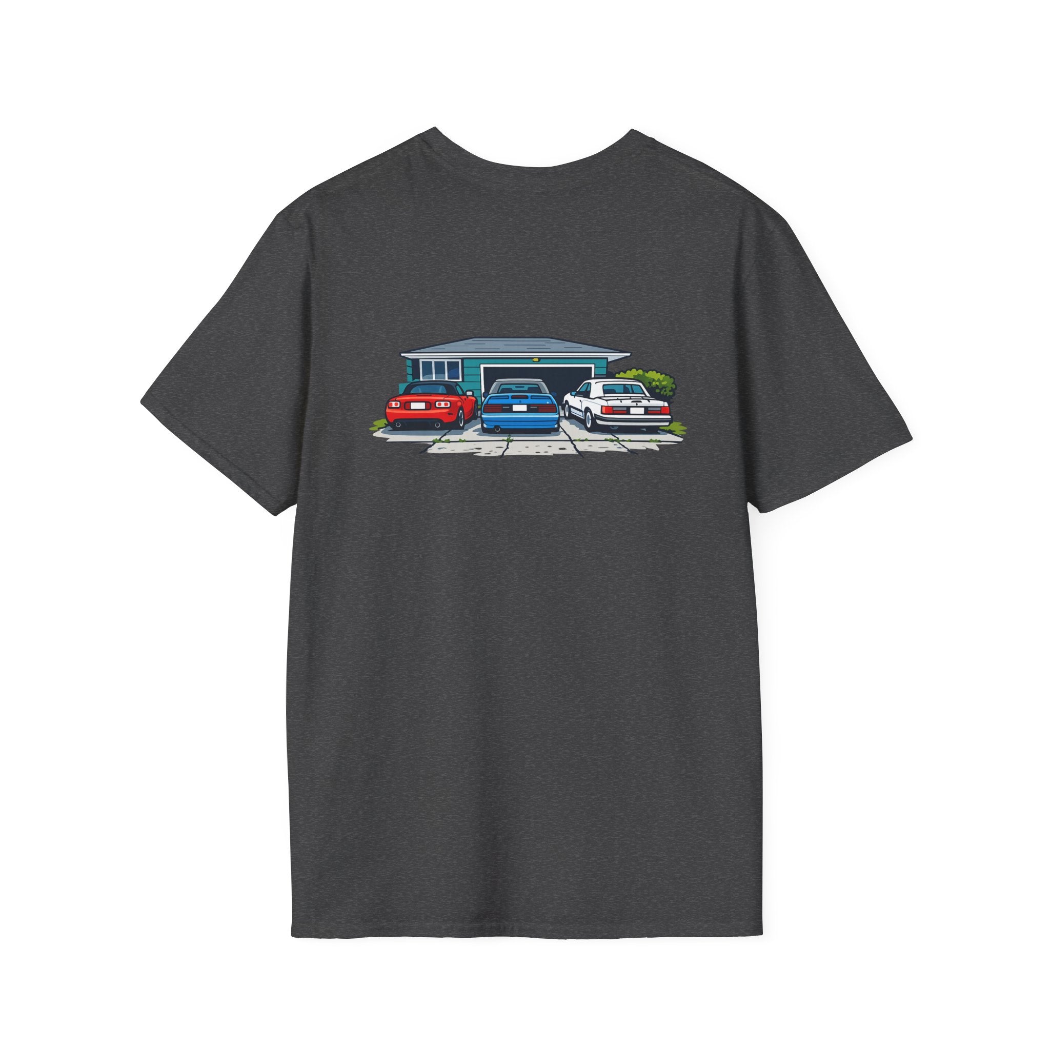 Classic Car Garage Tee — Vintage Muscle Car Shirt