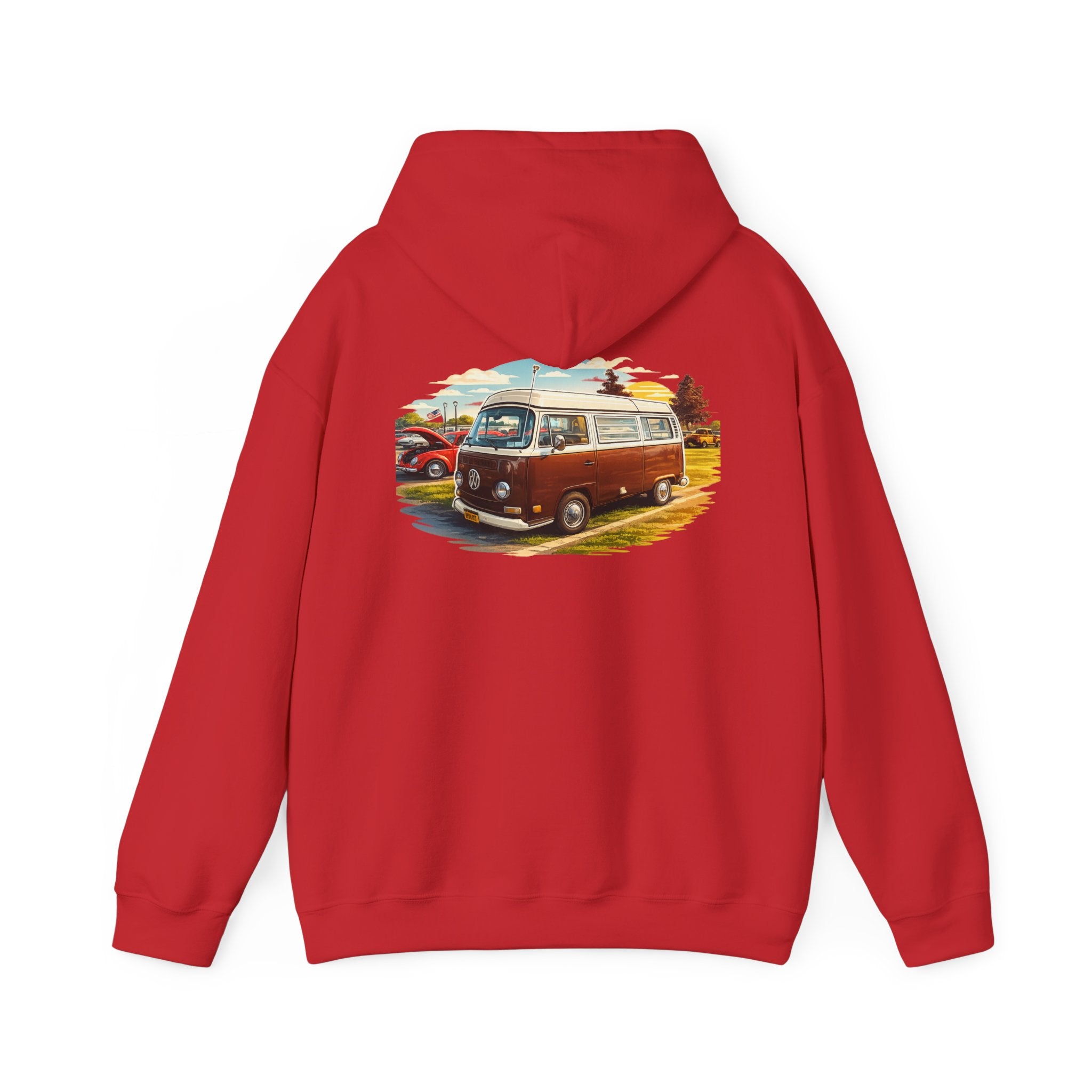 VW bus back print hoodie