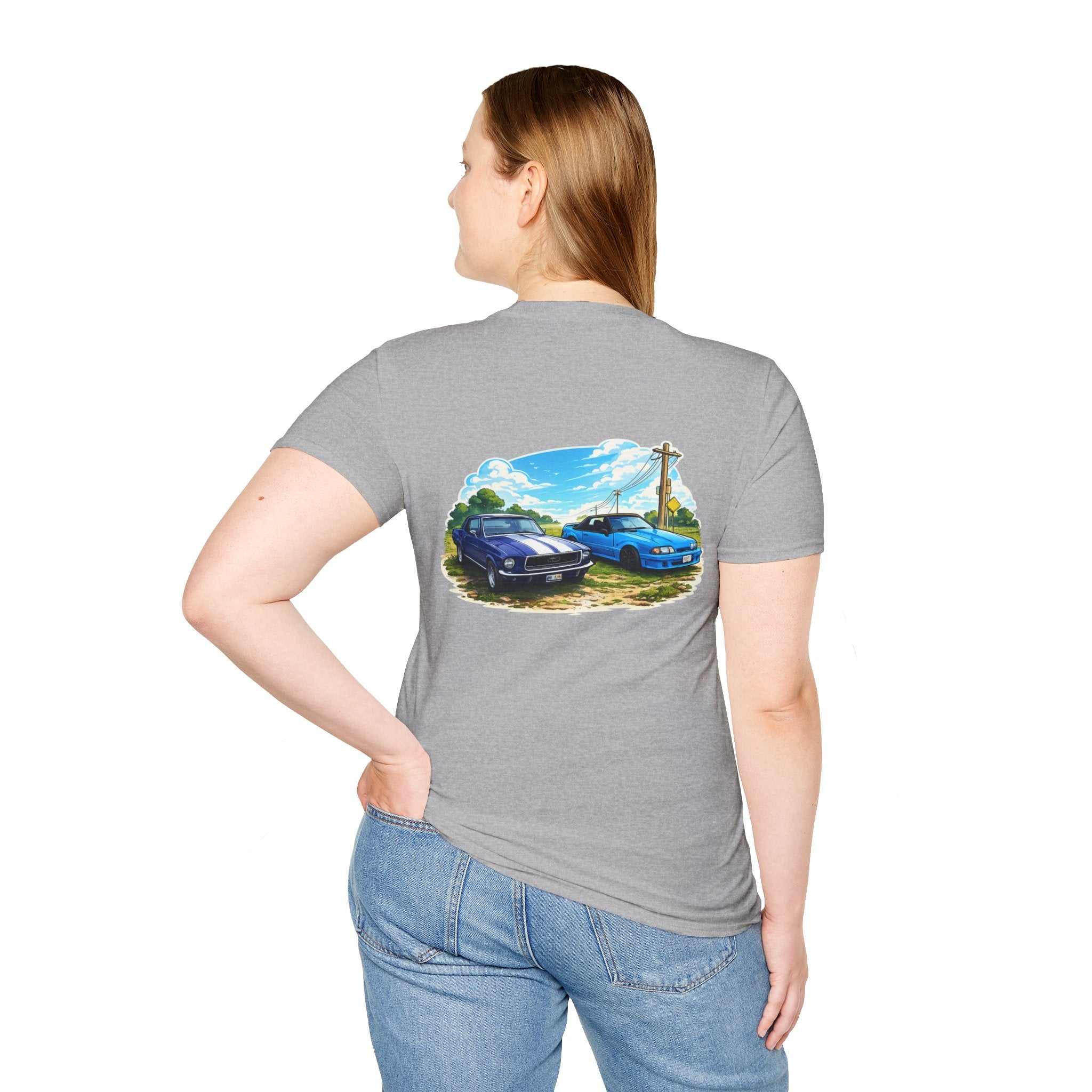 Foxbody and 69 mustang Back Print Tshirt