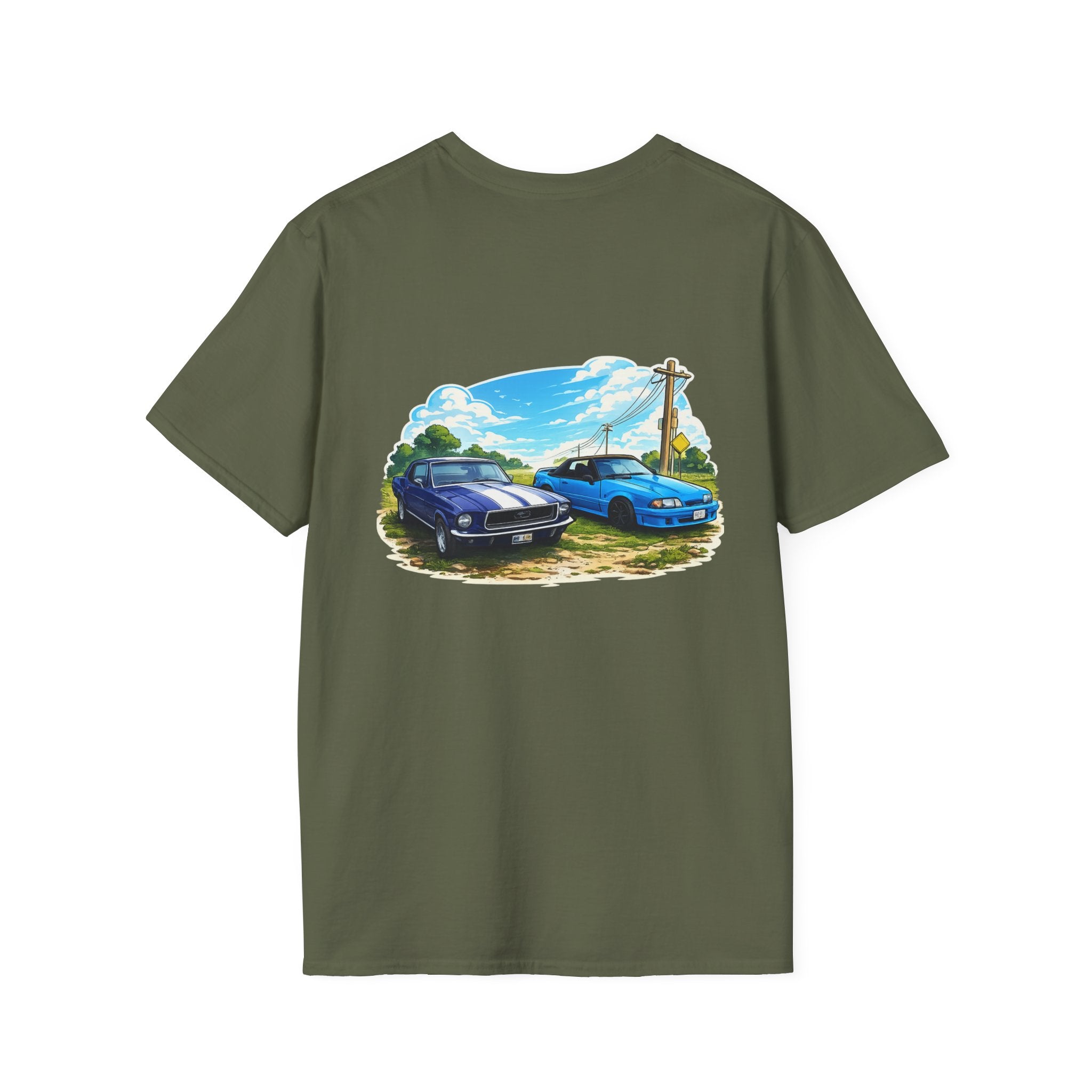 Foxbody and 69 mustang Back Print Tshirt