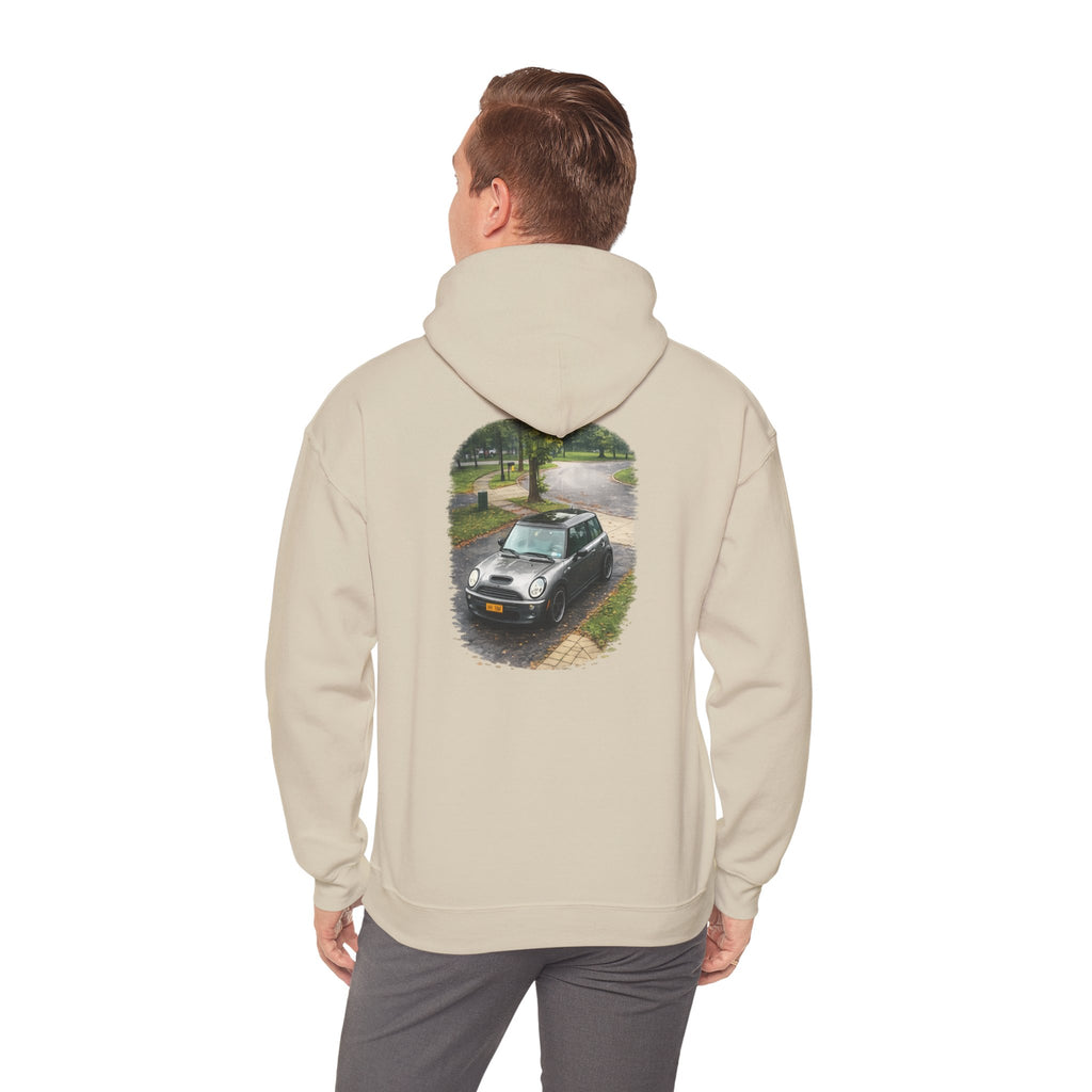 Mini Cooper Hoodie – Vintage Car Photo Print