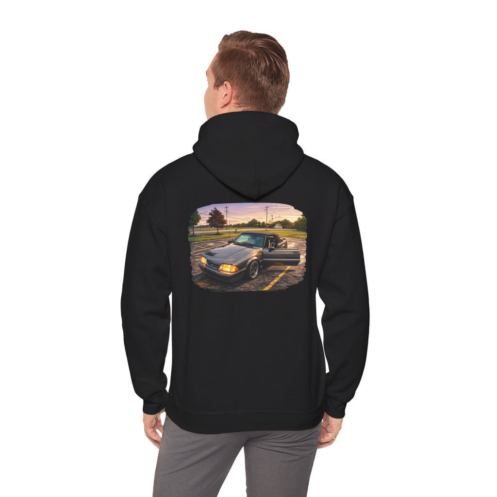 Classic Truck Sunset Hoodie — Vintage Pickup Scenic Graphic Sweatshirt