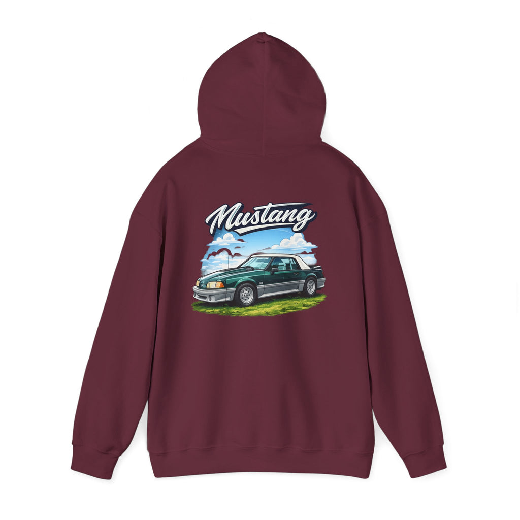 Mustang Classic Car Hoodie – Vintage Muscle Car Graphic Sweatshirt
