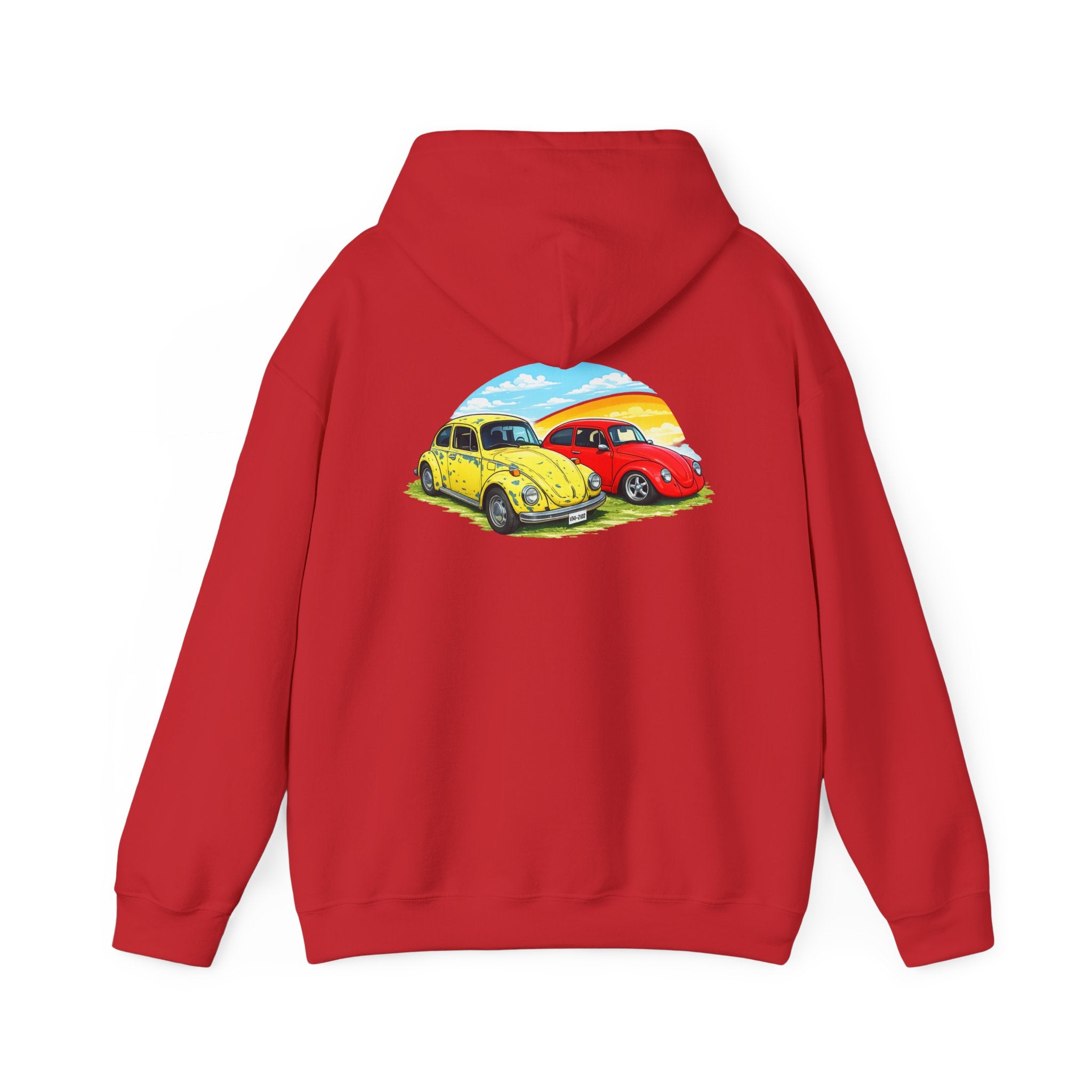 Classic VW Beetle Sunset Hoodie — Vintage Car Graphic Pullover