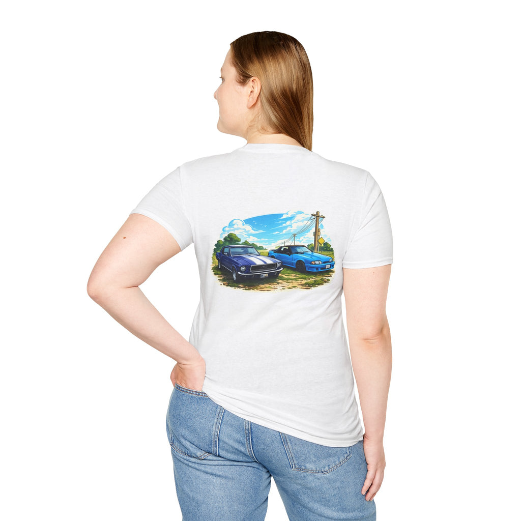 Foxbody and 69 mustang Back Print Tshirt