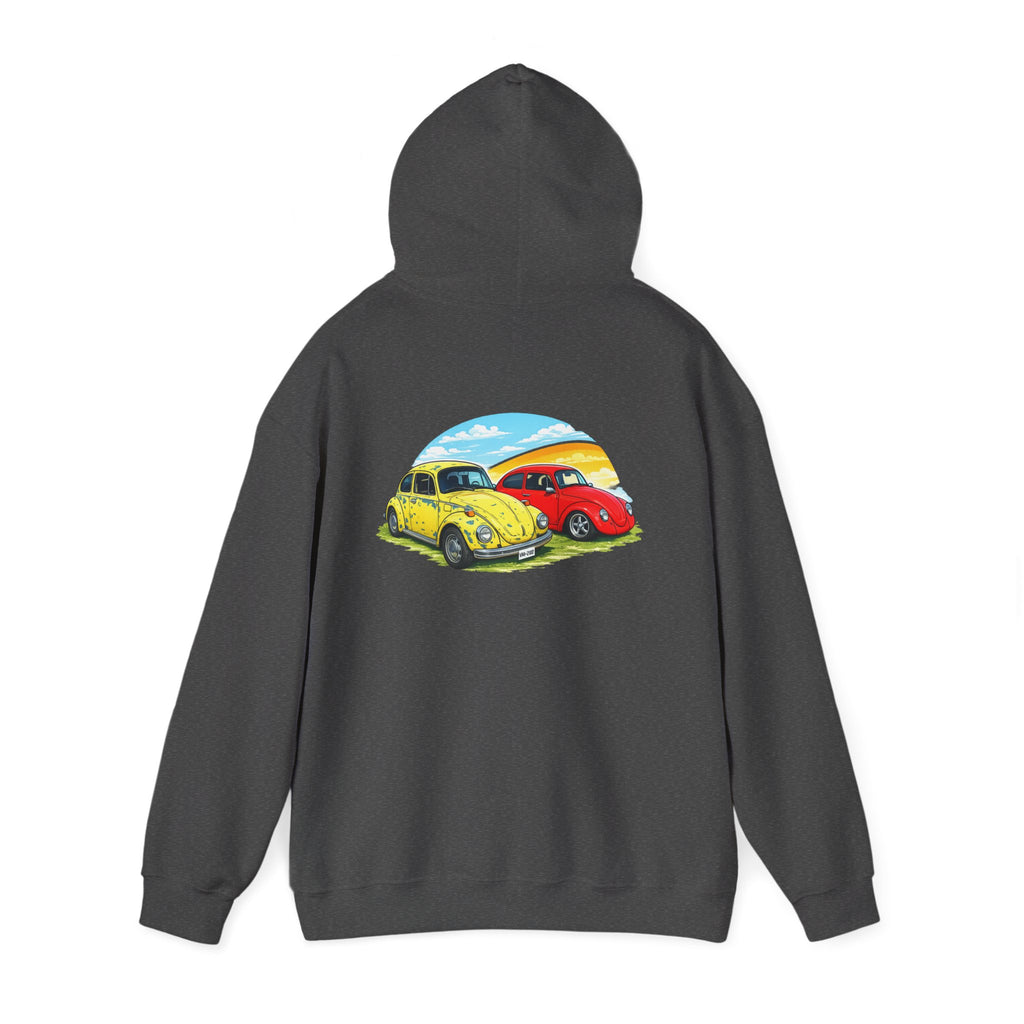Classic VW Beetle Sunset Hoodie — Vintage Car Graphic Pullover