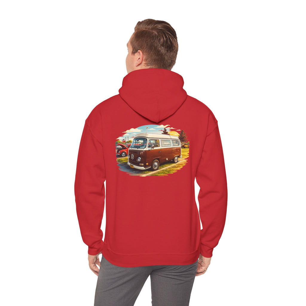 VW bus back print hoodie
