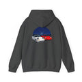 Miata corvette Duo Hoodie – Classic Red & White Sports Cars Nightscape