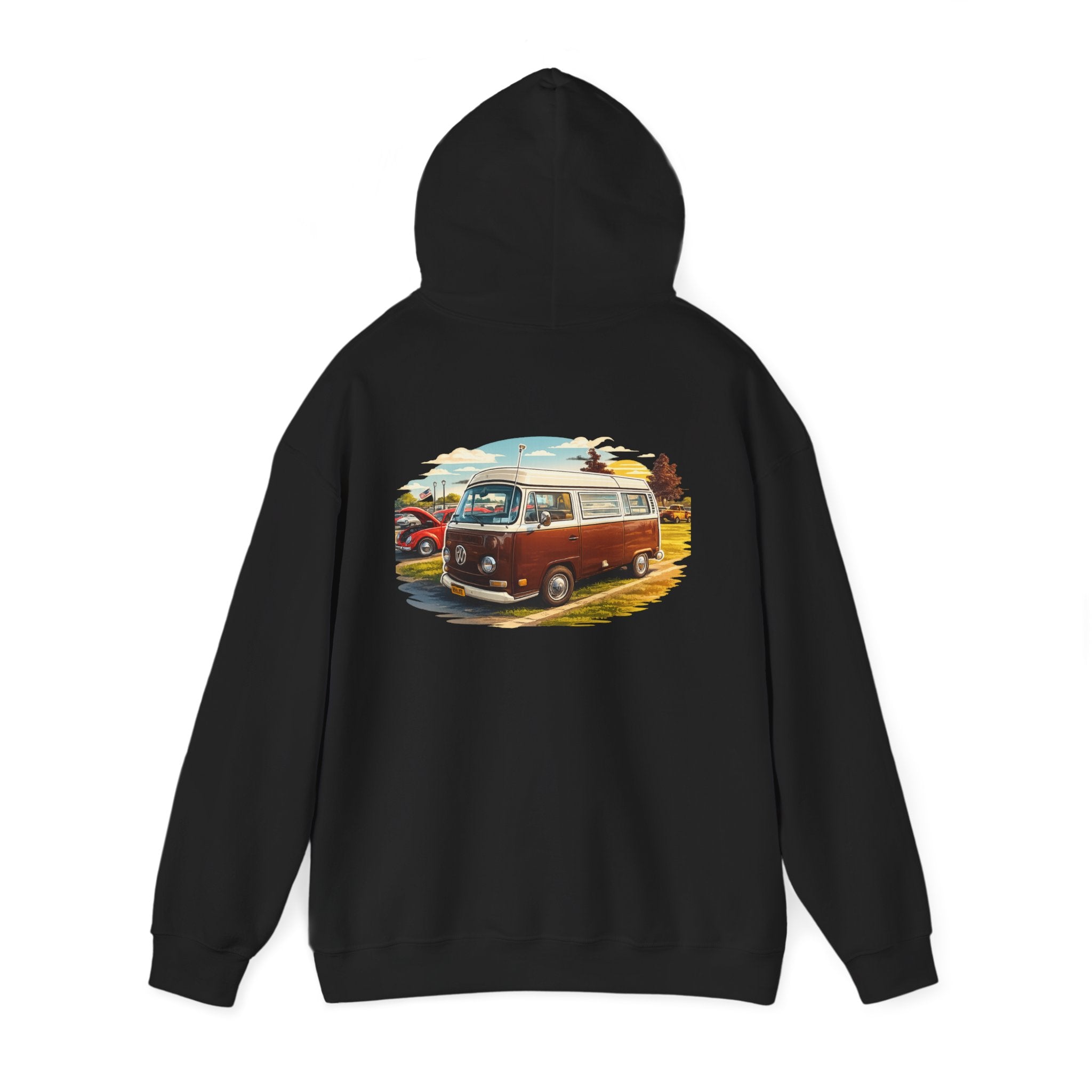 VW bus back print hoodie
