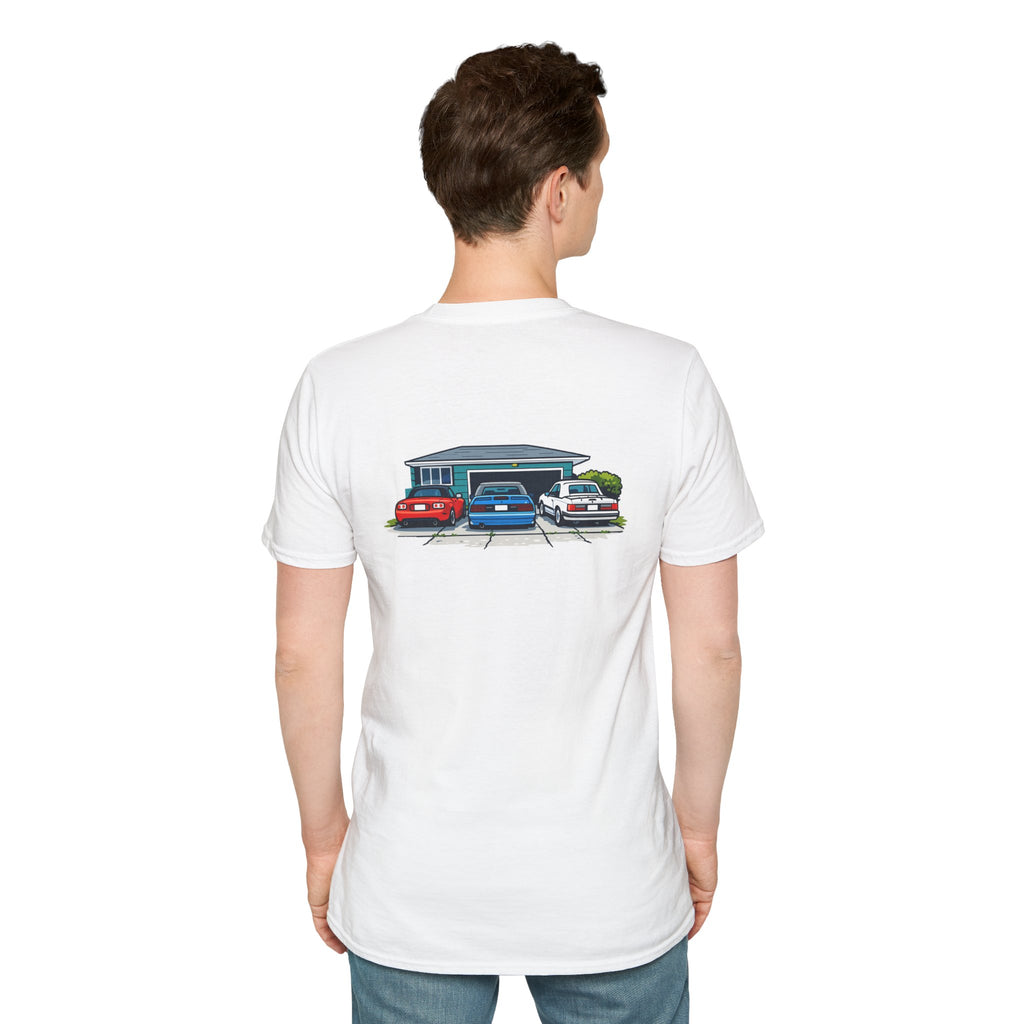 Classic Car Garage Tee — Vintage Muscle Car Shirt