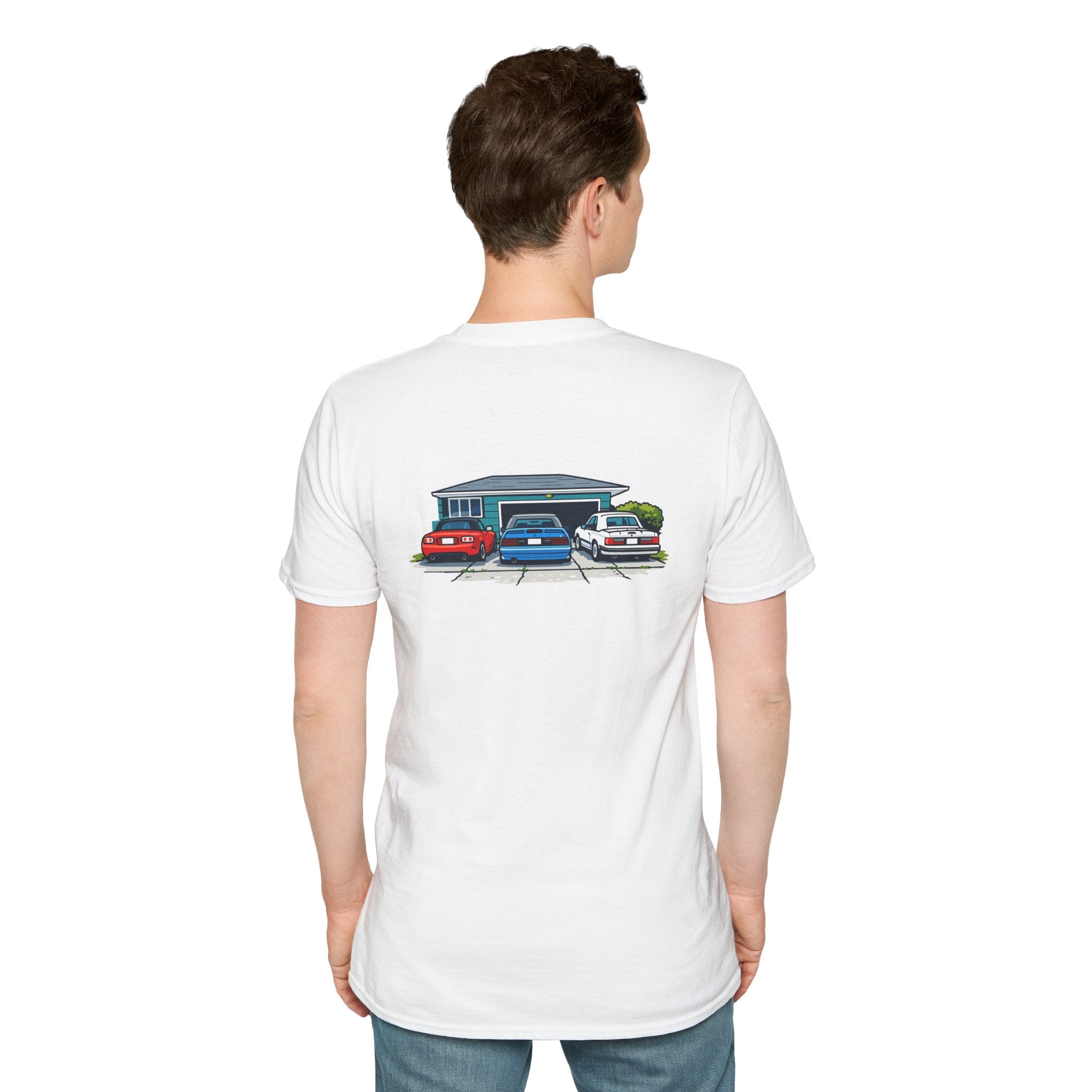Classic Car Garage Tee — Vintage Muscle Car Shirt