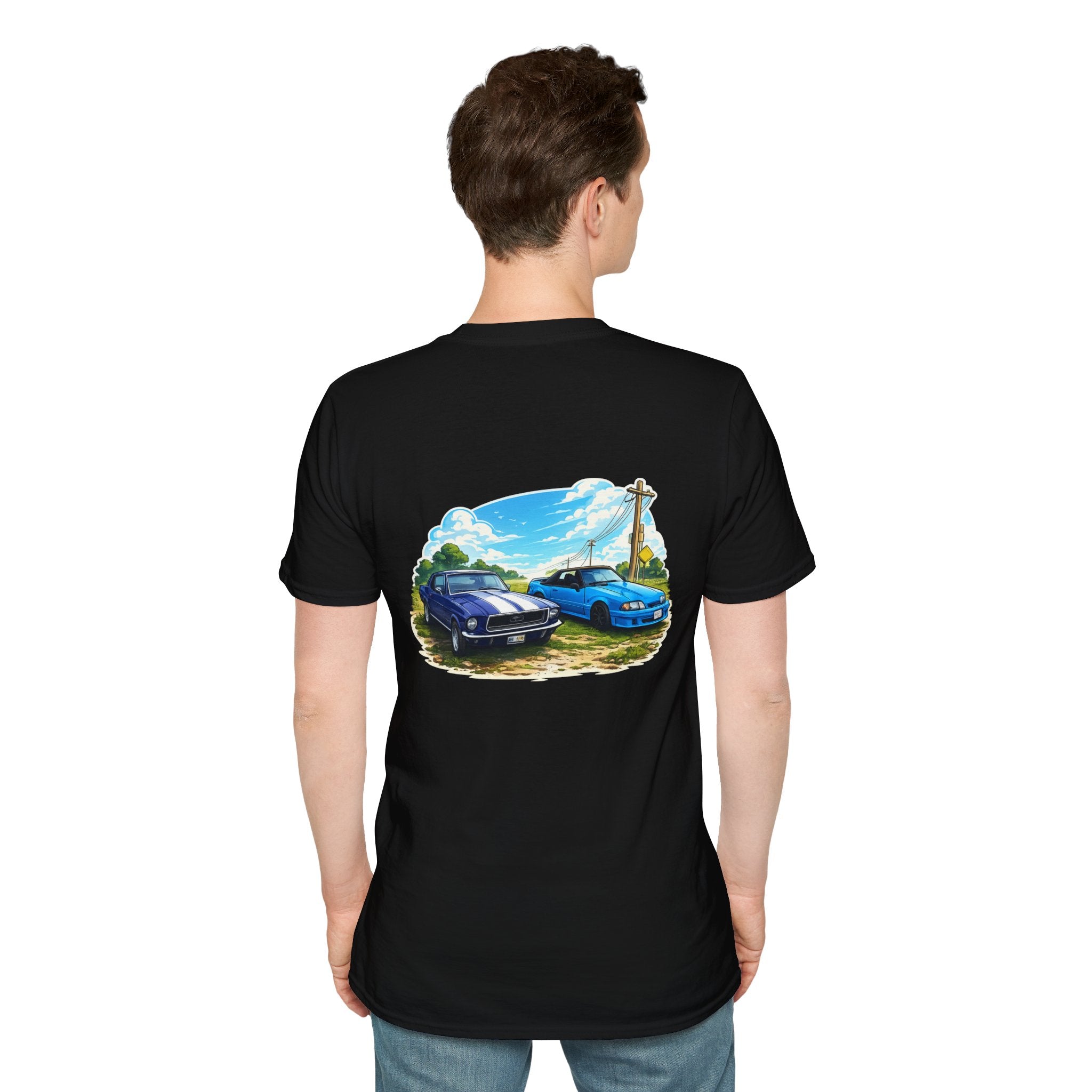 Foxbody and 69 mustang Back Print Tshirt