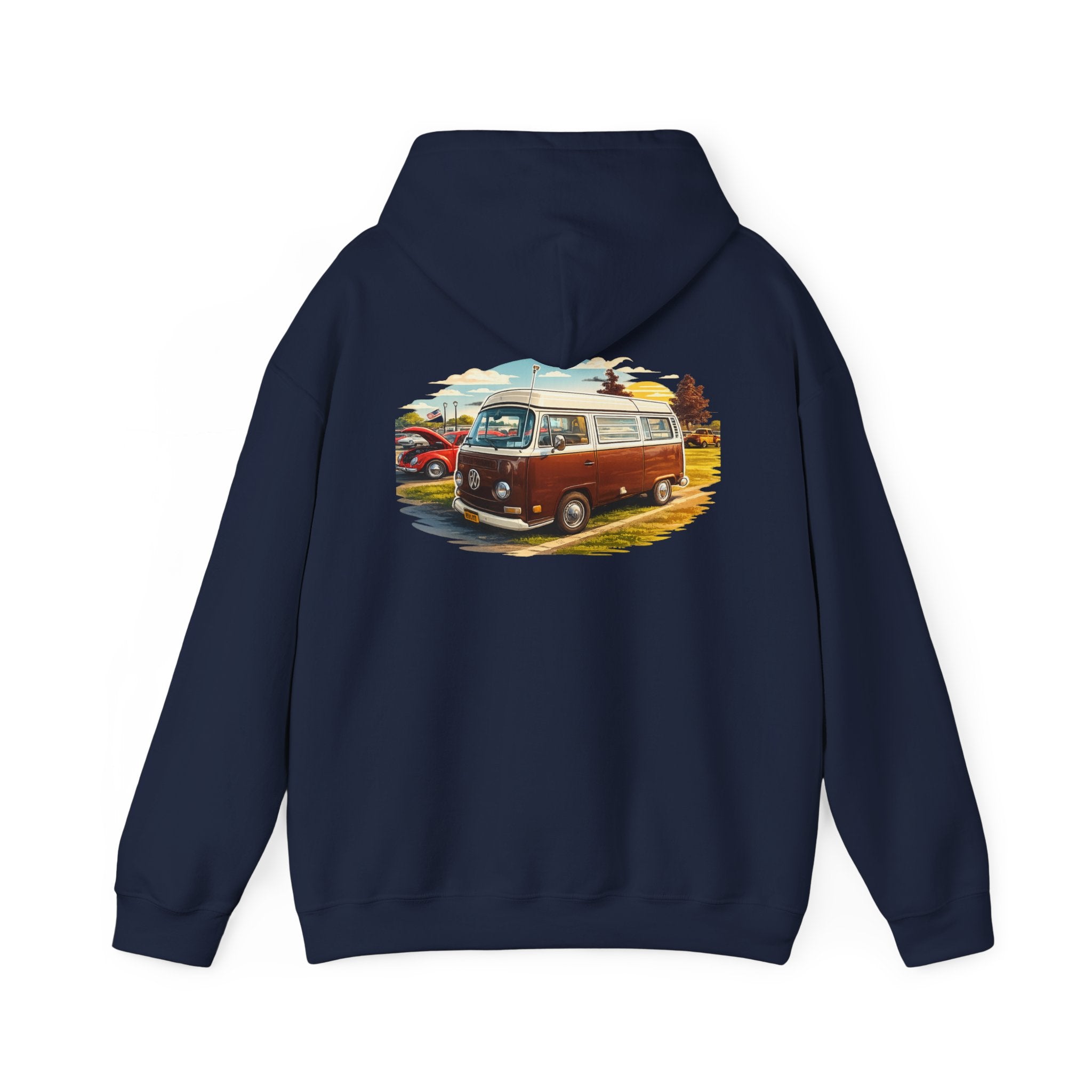 VW bus back print hoodie