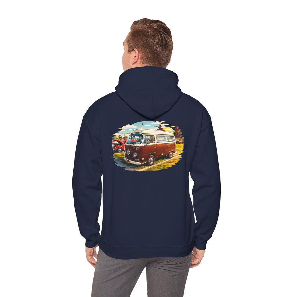 VW bus back print hoodie