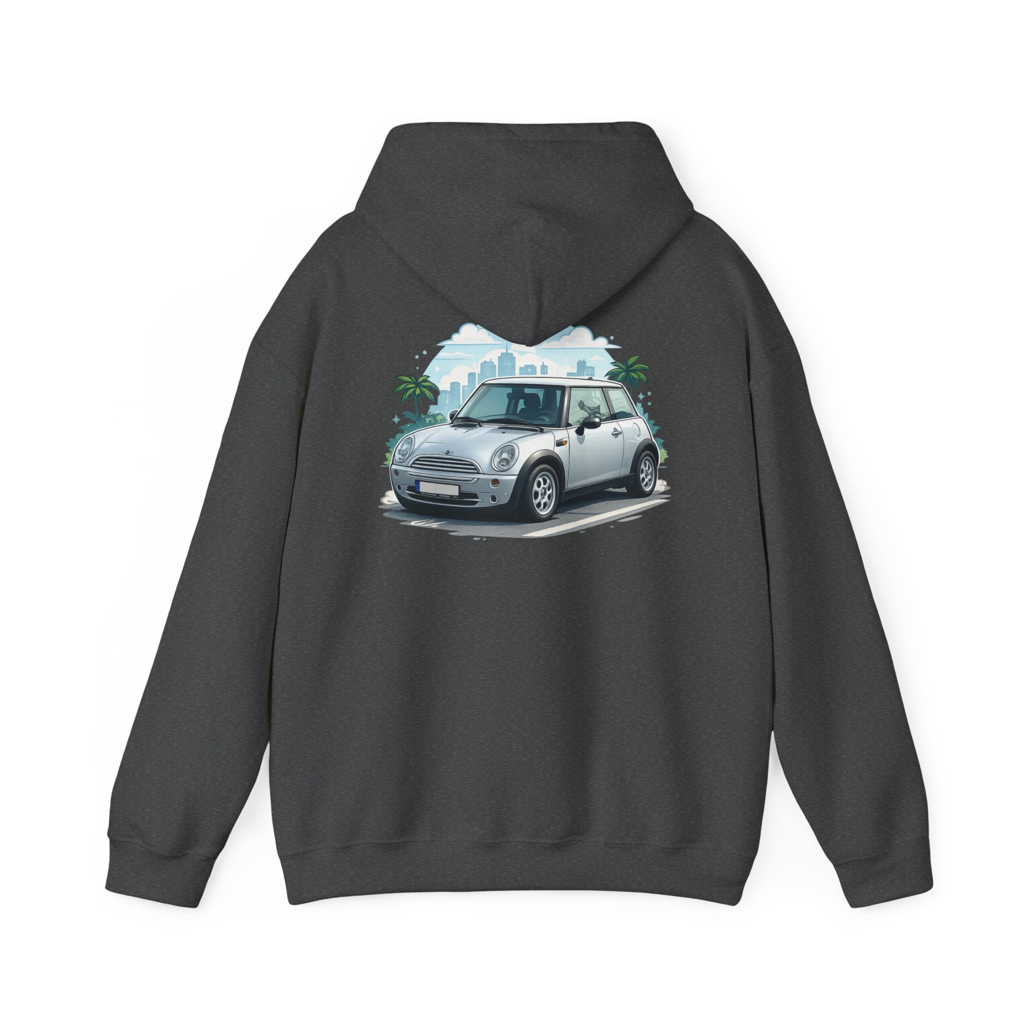 Mini Cooper Beach Hoodie – Vintage Coastal Car Pullover