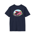 Classic Pink Beetle T‑Shirt — Vintage VW Car Illustration