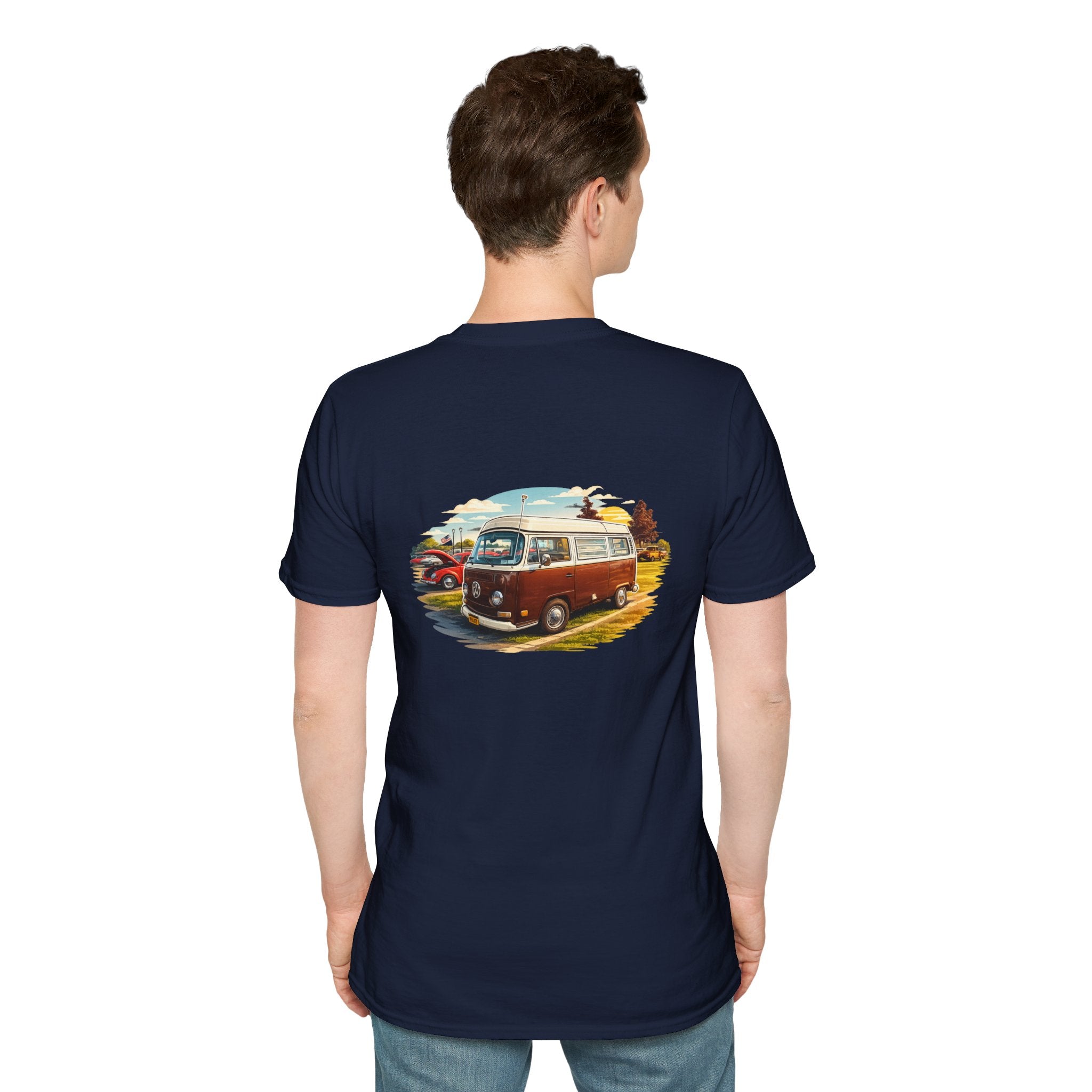 Vintage VW Camper T-Shirt — Retro Road Trip Van Graphic Tee