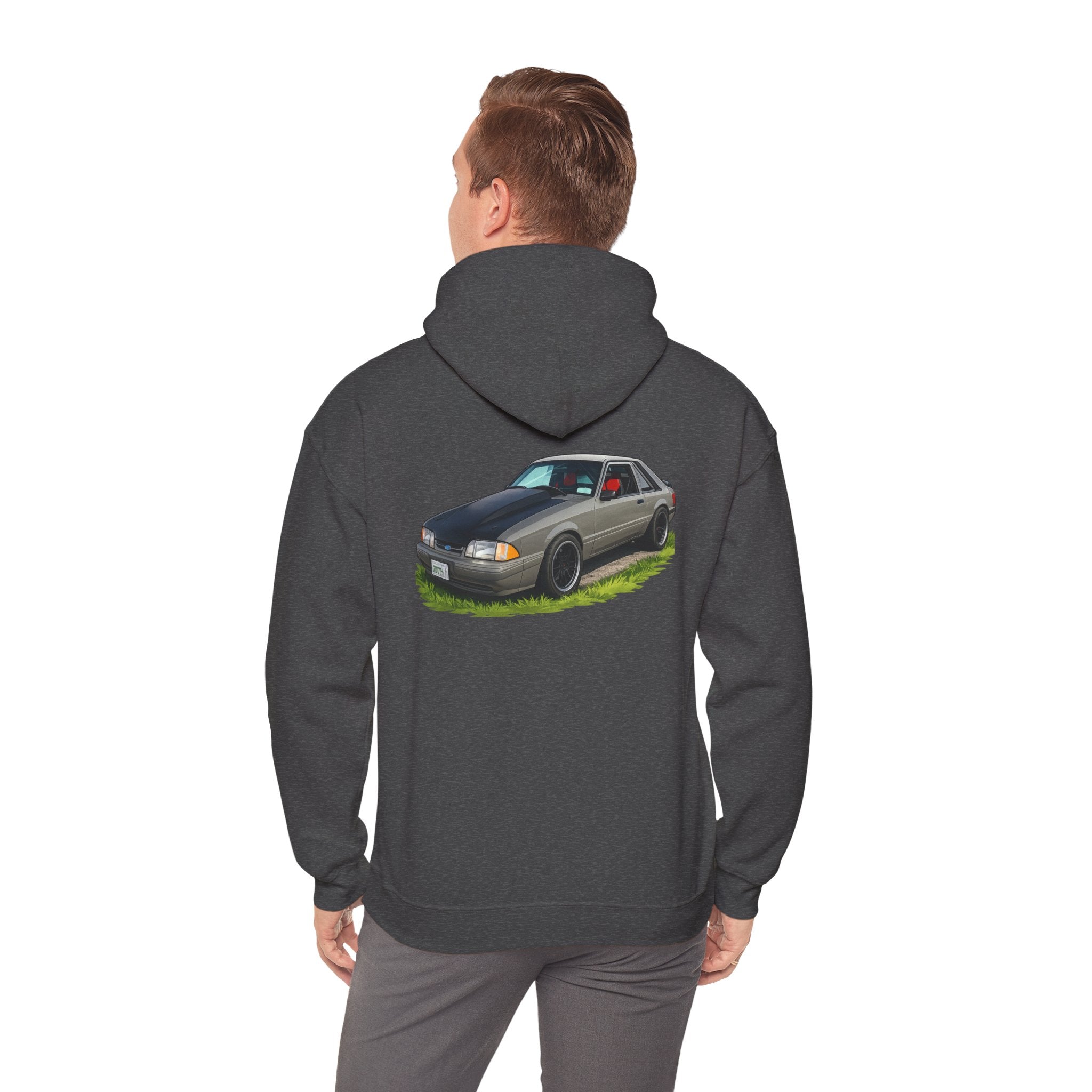 Classic Foxbody Mustang Hoodie – Vintage 1980s Muscle Car Sweatshirt
