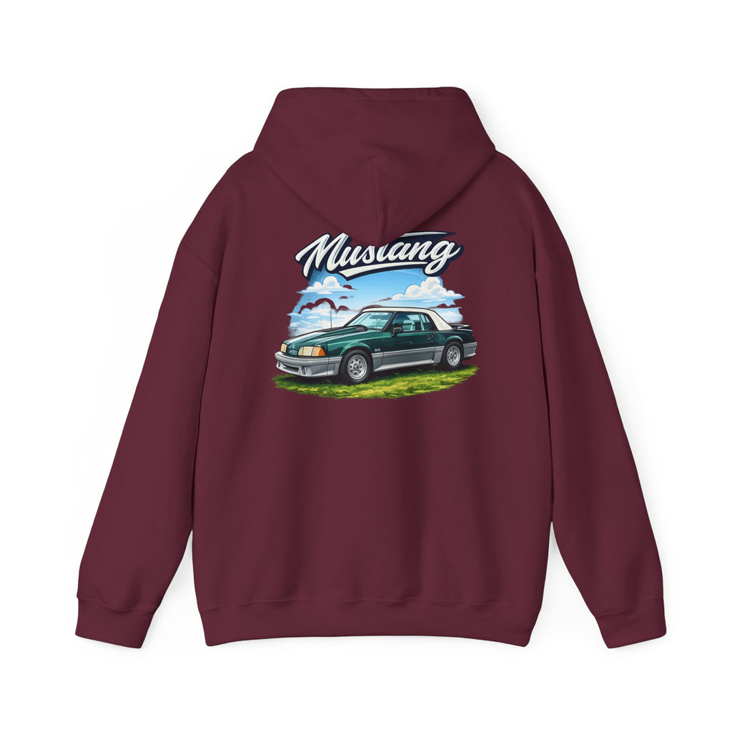 Mustang Classic Car Hoodie – Vintage Muscle Car Graphic Sweatshirt