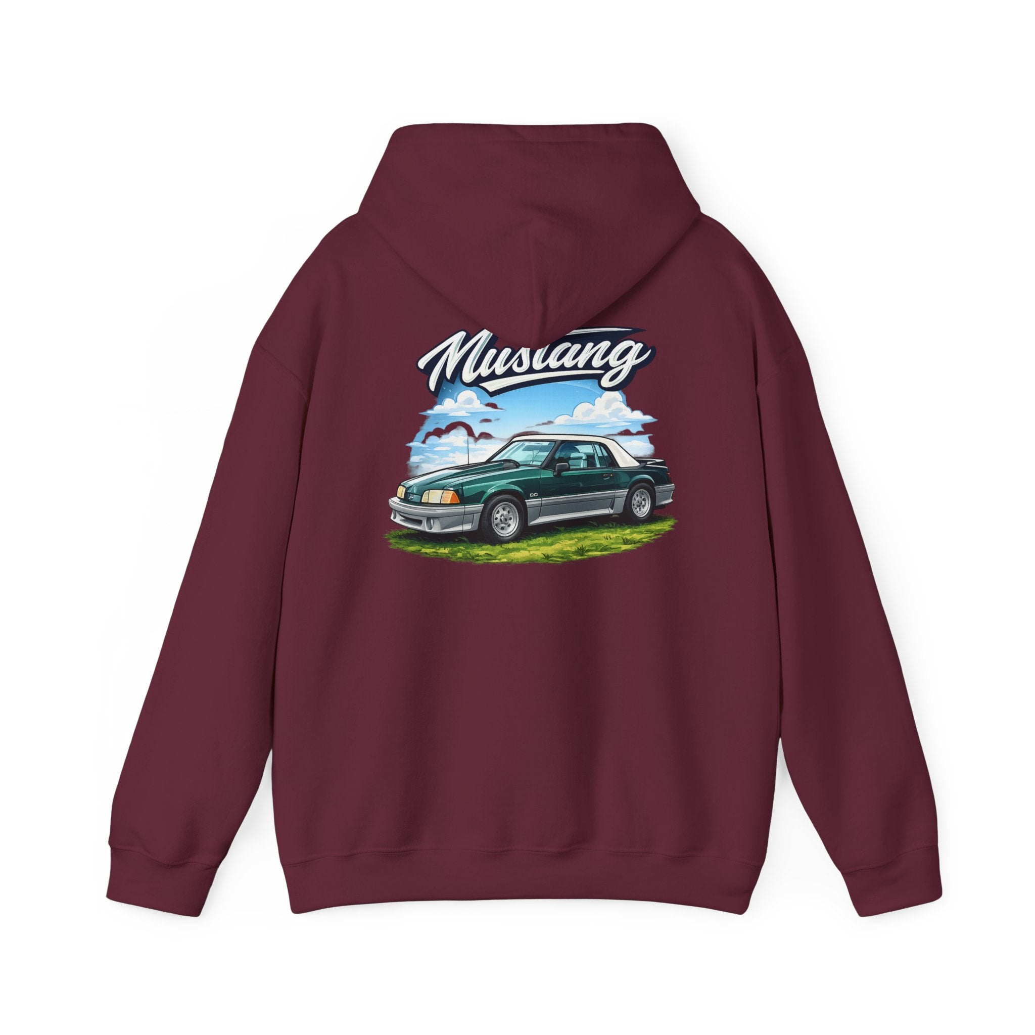 Mustang Classic Car Hoodie – Vintage Muscle Car Graphic Sweatshirt