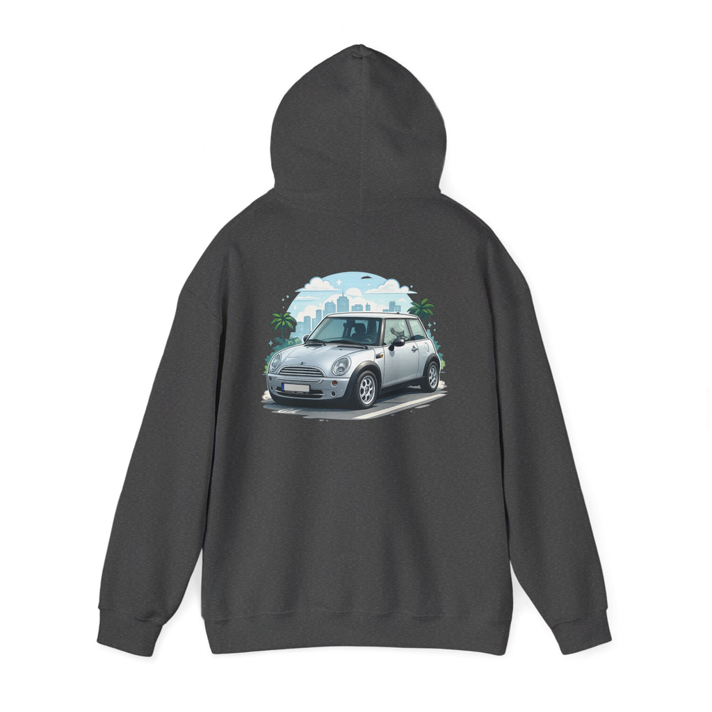 Mini Cooper Beach Hoodie – Vintage Coastal Car Pullover
