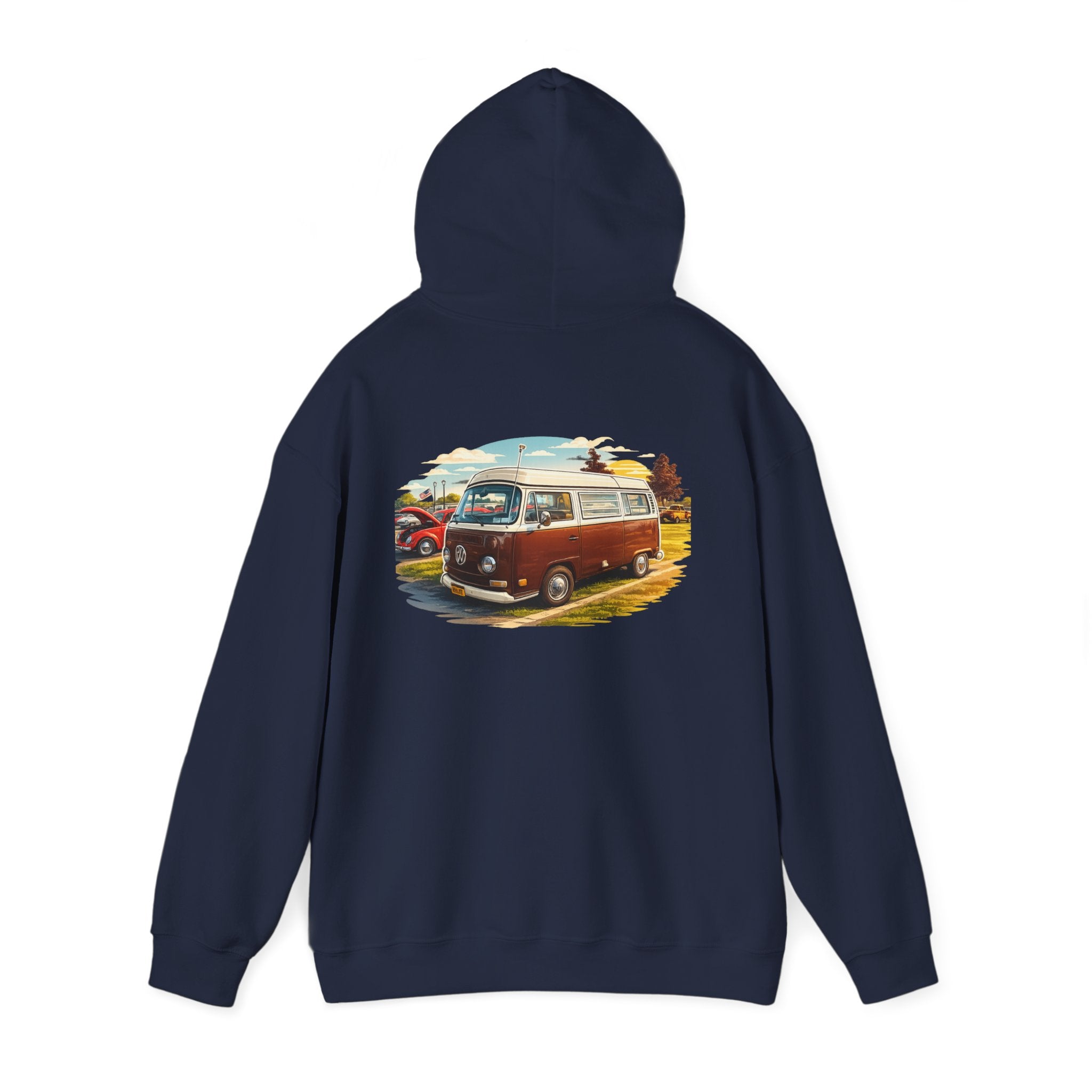 VW bus back print hoodie
