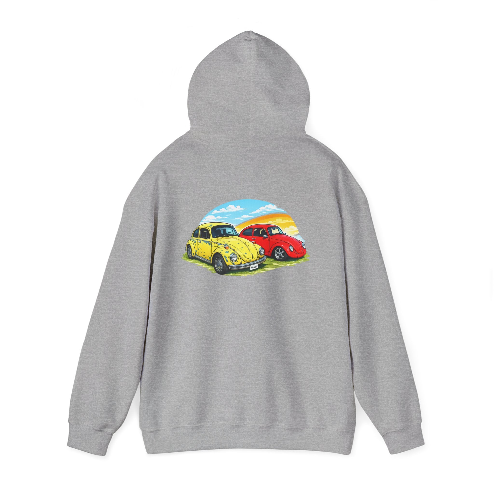 Classic VW Beetle Sunset Hoodie — Vintage Car Graphic Pullover