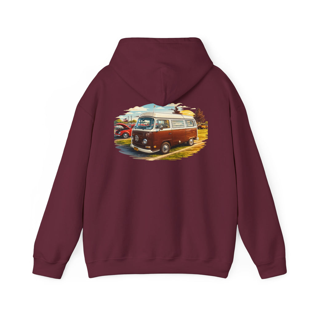 VW bus back print hoodie