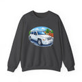 Jeep SUV Illustration Crewneck Sweatshirt — Coastal Road Trip Vibe