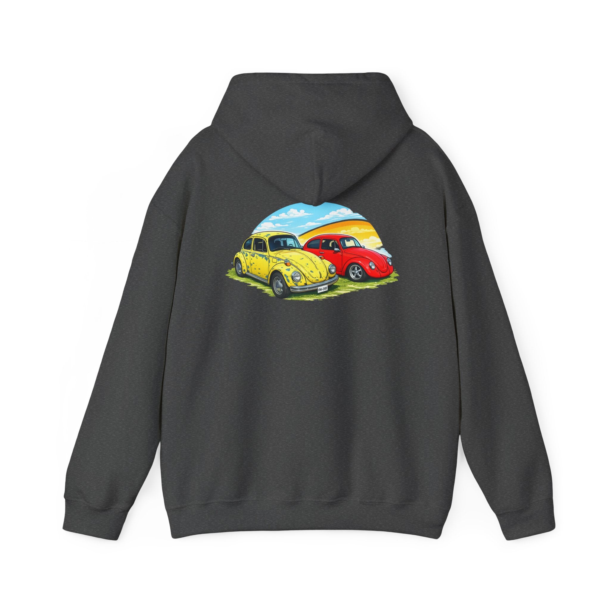 Classic VW Beetle Sunset Hoodie — Vintage Car Graphic Pullover