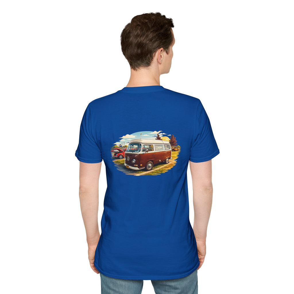 Vintage VW Camper T-Shirt — Retro Road Trip Van Graphic Tee