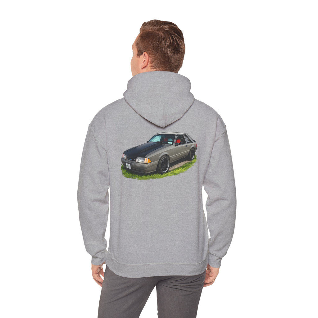Classic Foxbody Mustang Hoodie – Vintage 1980s Muscle Car Sweatshirt