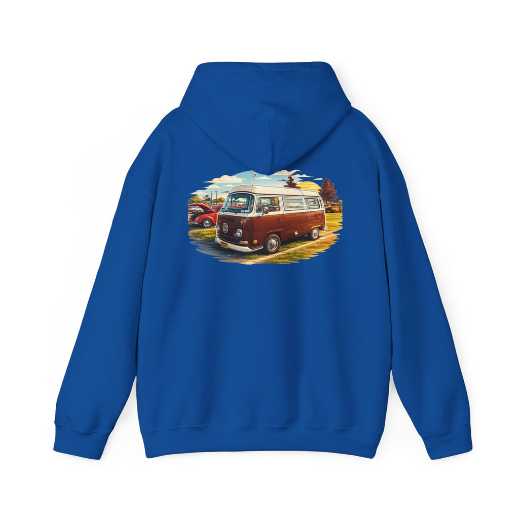 VW bus back print hoodie