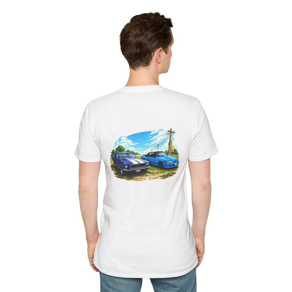 Foxbody and 69 mustang Back Print Tshirt