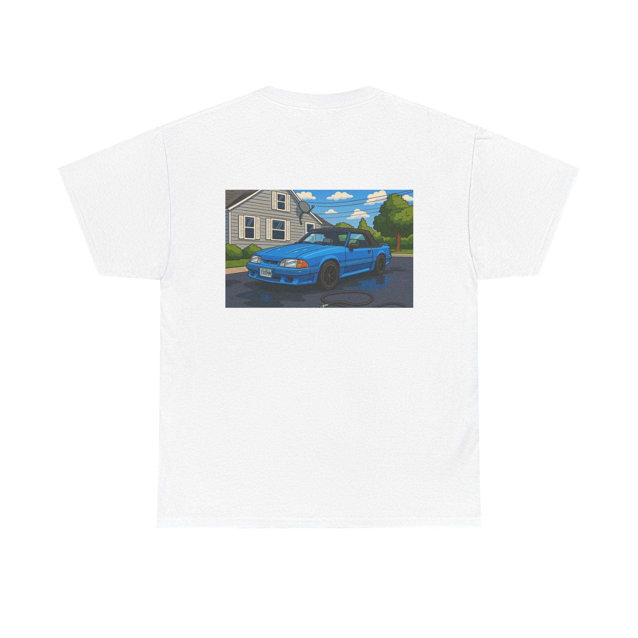 Car Lover T‑Shirt — Blue Sports Car Illustration Tee
