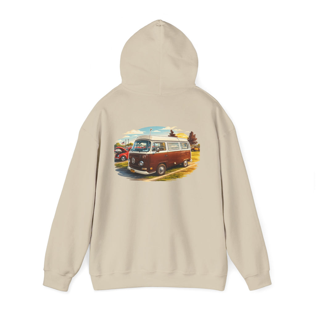 VW bus back print hoodie