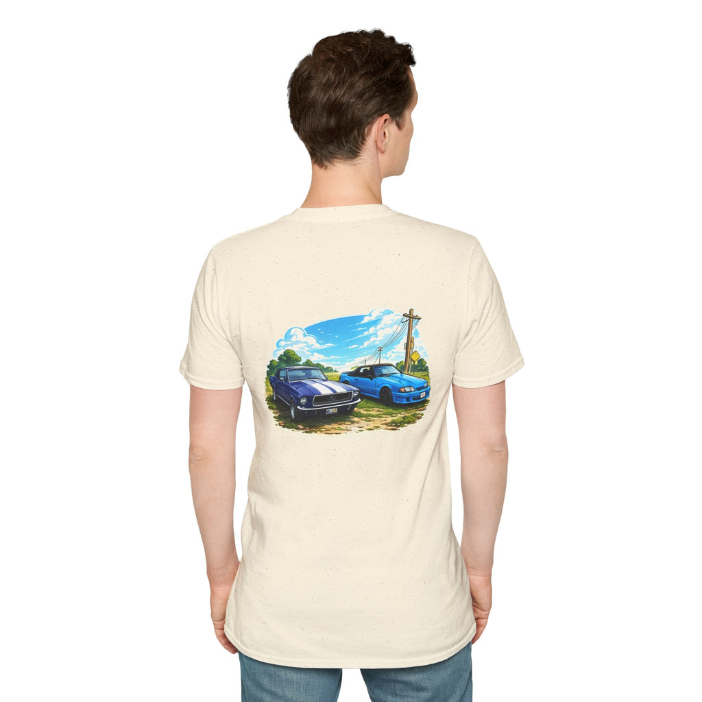 Foxbody and 69 mustang Back Print Tshirt