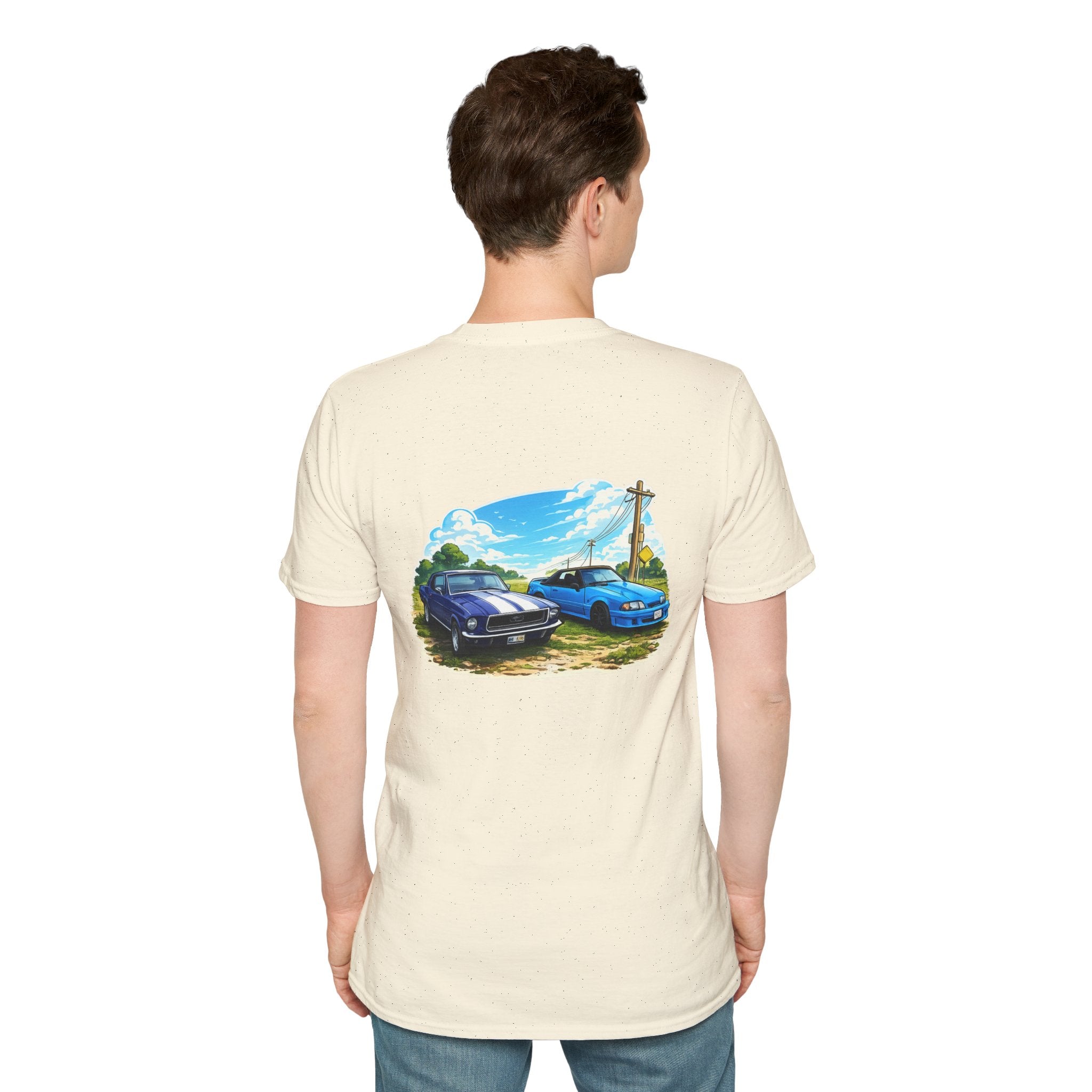 Foxbody and 69 mustang Back Print Tshirt