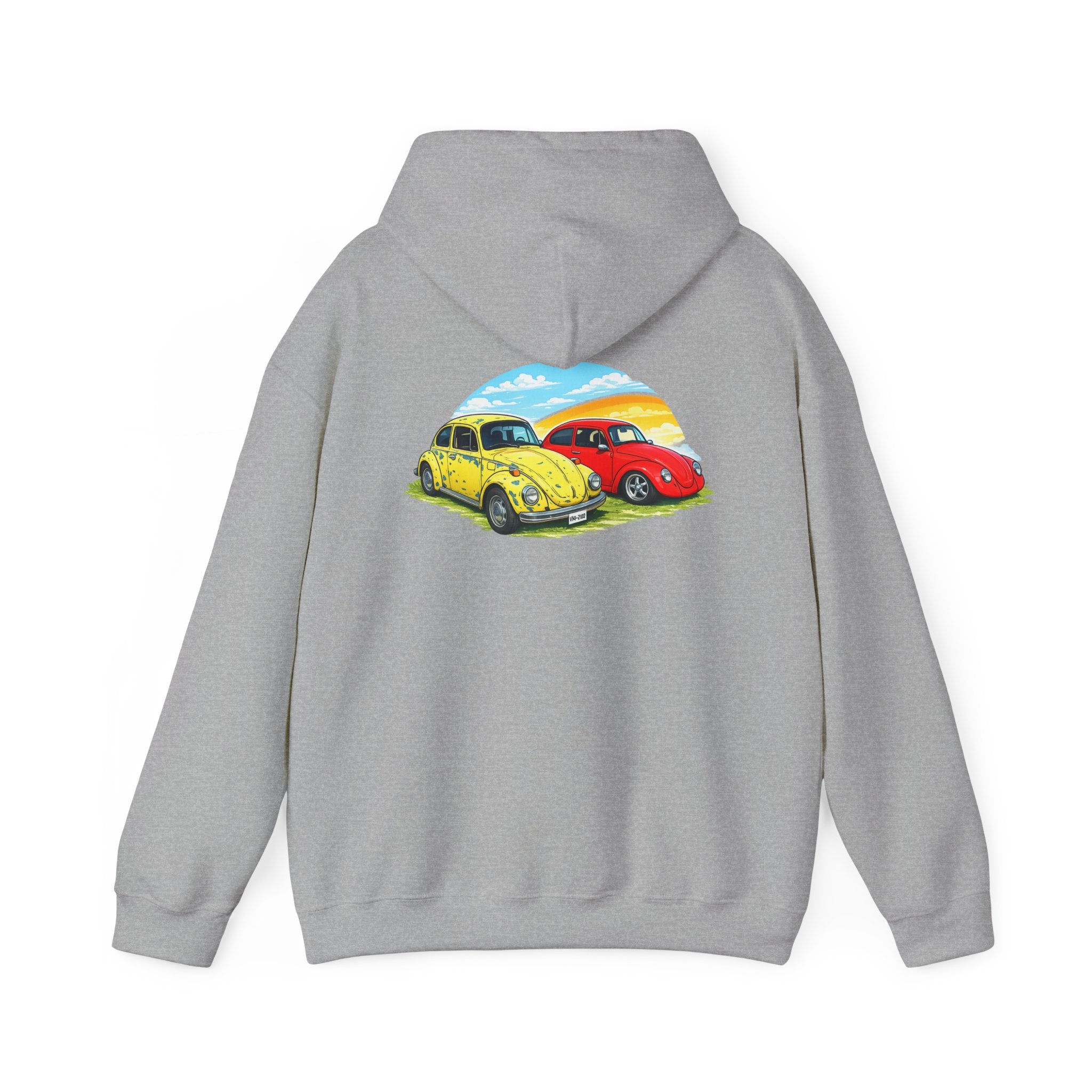 Classic VW Beetle Sunset Hoodie — Vintage Car Graphic Pullover