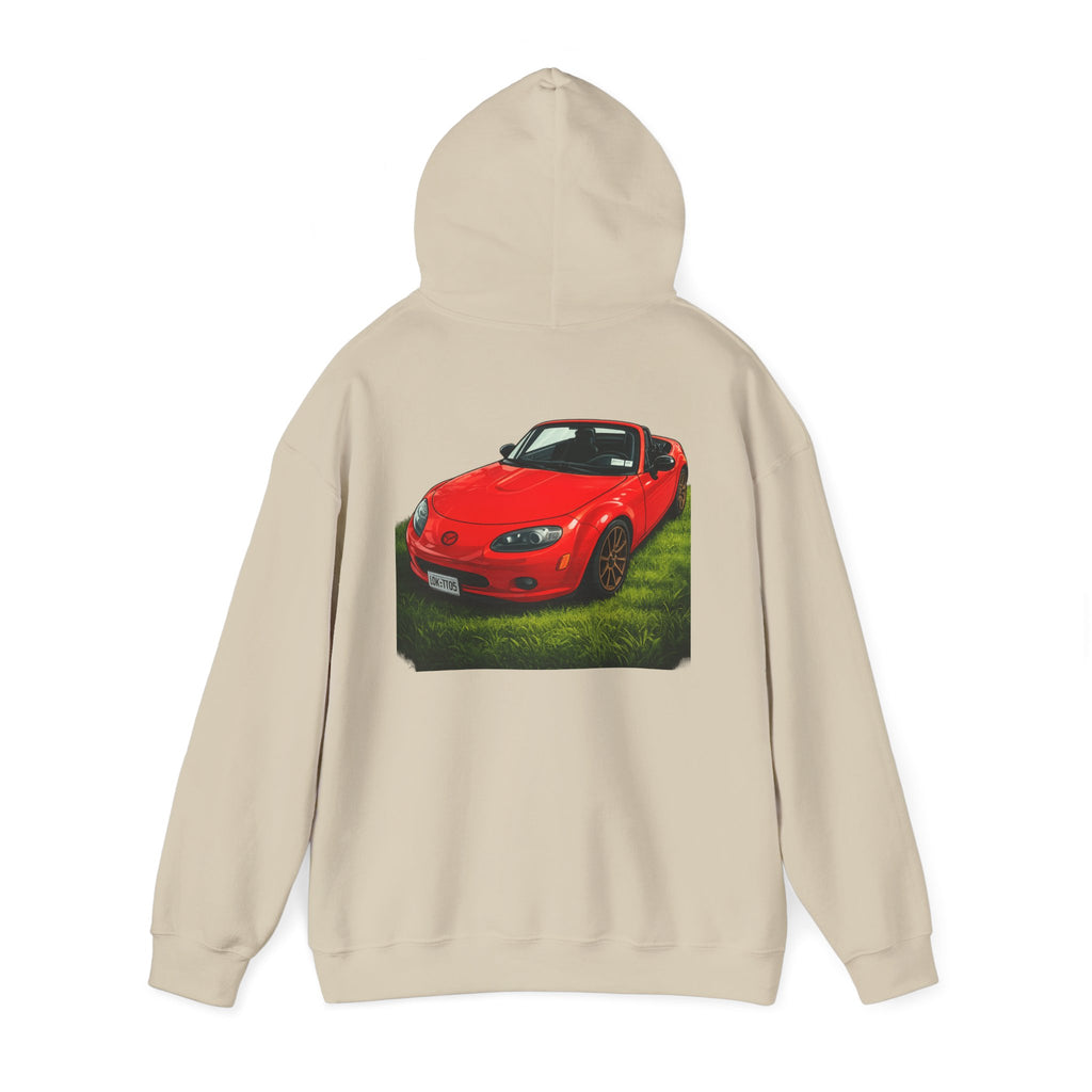 Car Hoodie — Red Sports Convertible Graphic Pullover