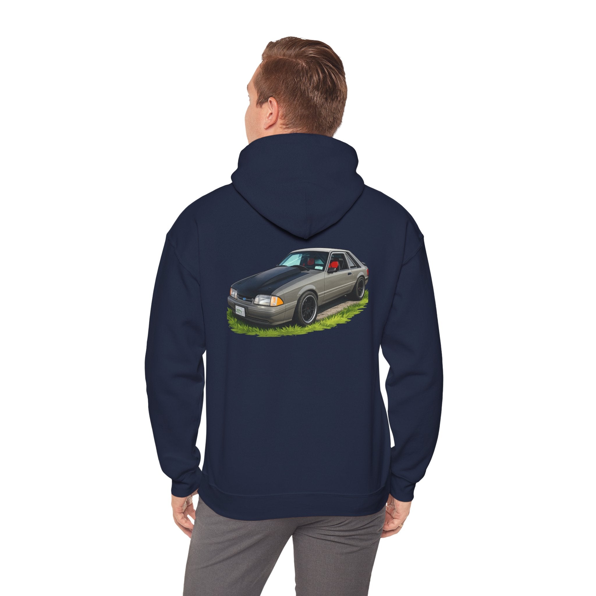 Classic Foxbody Mustang Hoodie – Vintage 1980s Muscle Car Sweatshirt